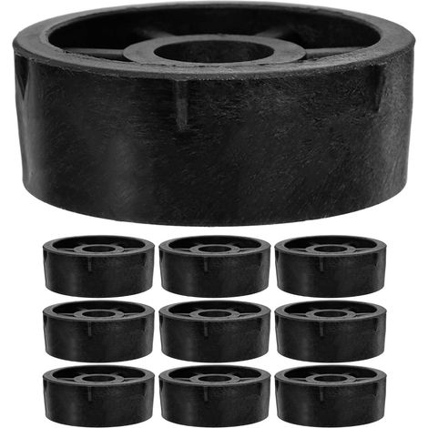 Bouchons pour tubes en carton de 7,6 cm, plastique noir, lot 10 (1/5)