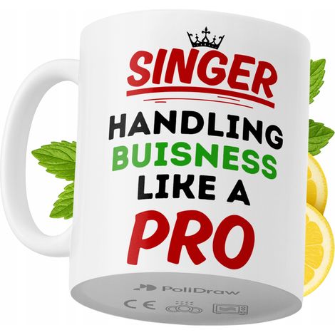 Mug humoristique pour chanteur/chanteuse, avec un texte amusant et un design graphique original. Idéal pour les anniversaires, les fêtes et les occasions spéciales. Mug premium pour la maison, le bure (1/5)