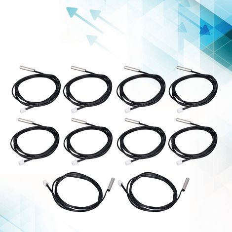 10 Capteurs Thermistor NTC 10K B3435, Sonde de Température Cylindrique 5x25mm pour Mesure Précise (1/5)