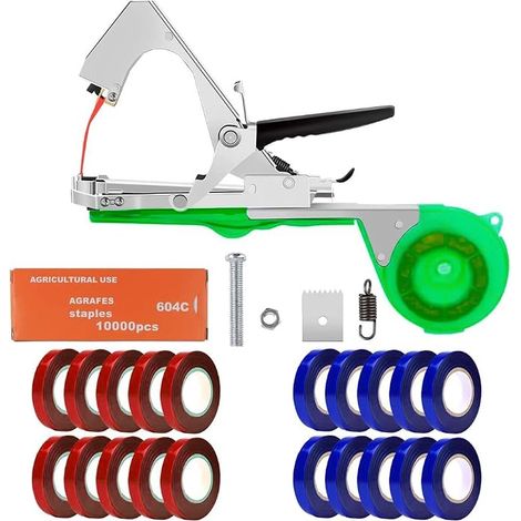 Plant Tying Machine, Tying Machine, Branch Tying Machine, Manual Farming Tool for Plant Ties, for Garden, Fruit, Vegetables, Flowers, Tomatoes, Vine, Gardening Tool to Tie Up Branch (1/5)