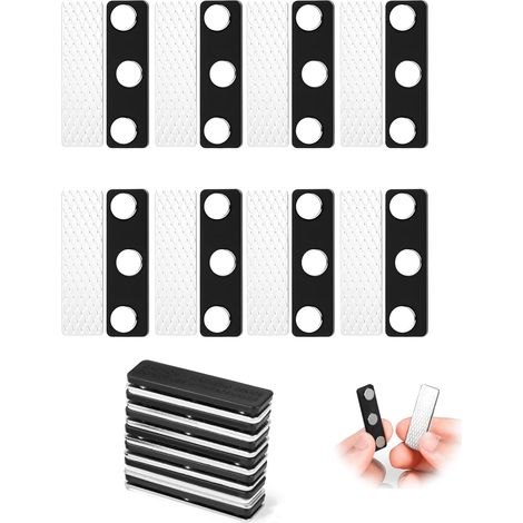 Set of 8 Pairs of Magnetic Clips for Window Screens, Easy Installation without Drilling, Strong and Durable, Versatile Accessories for Curtains and Screens (1/5)