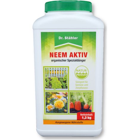 Dr. Stähler Neem Aktiv 1,3 kg rganischer Spezialdünger über Blatt und Wurzel
