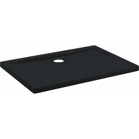 Bandeja Base de Ducha con Puntos 100 x 70 x 4 cm ABS Negro vidaXL