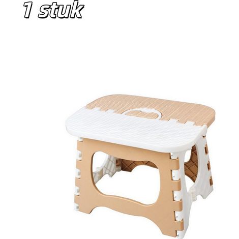 stuk - Kruk - Plastic opvouwbare kruk - Draagbaar - Versterkt - Geschikt voor thuis, buiten en vissen - 262121 cm - Khaki