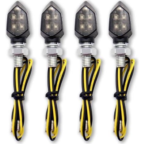 4 x Indicateurs de Moto LED, Mini lumières de Moto étanches 12 V, pour Moto, Voitures à pédales (1/4)
