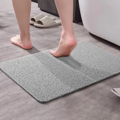 JSSEVN - Non-slip shower mat, 40 x 60 cm, soft and comfortable safety bath mat with drainage holes, PVC massage shower mat (1/5)