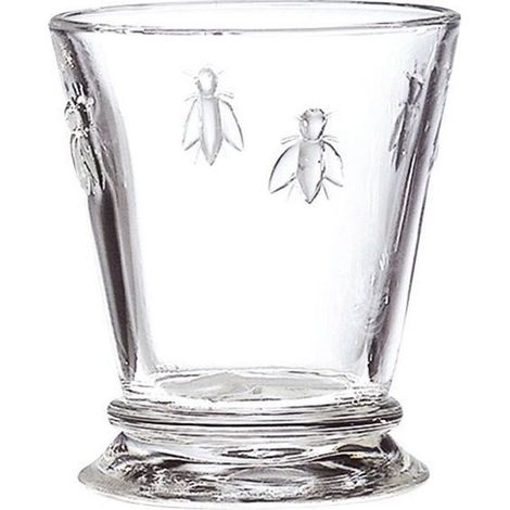 Bienen-Trinkbecher – 6er-Set – Pressglas – Robust – 27 cl