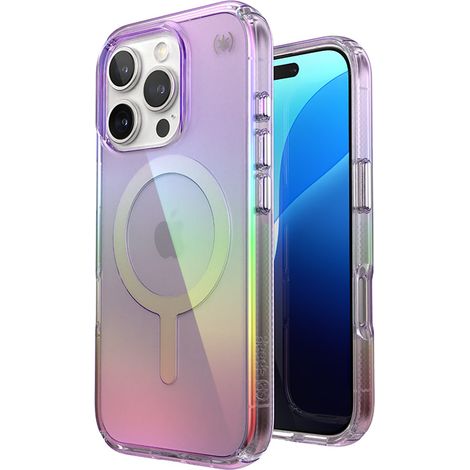 Étui Speck Presidio2 Lux MagSafe pour iPhone 16 Pro (Violet/Transparent) (1/5)