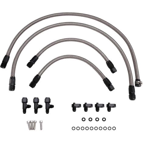 Kit de pontage de liquide de refroidissement compatible avec les tuyaux d'échappement de vapeur des moteurs LSX, LS1, LS6 et LM7 (argent). (1/5)