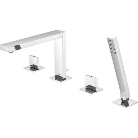 Steinberg Serie 160 Wannenarmatur, 4-Loch, Wannenrandmontage, (1/2)
