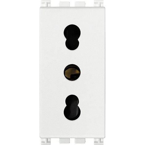 presa 2p+t 16a p17/11 bianco arké - vimar