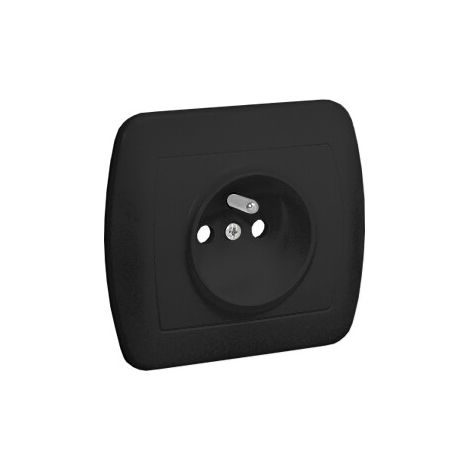 Enchufe con toma de tierra, con obturadores de paso de corriente, 16A, 250V,