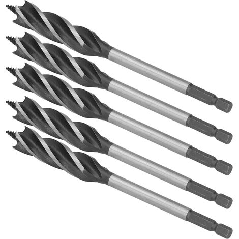 Set mit 5 Lochsägenbohrern für Holz und Metall, 4 Schneiden, 16-mm-Sechskantschaft (1/5)