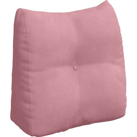 Cojín de Espalda Rosa 45 x 24 x 50 cm Terciopelo vidaXL
