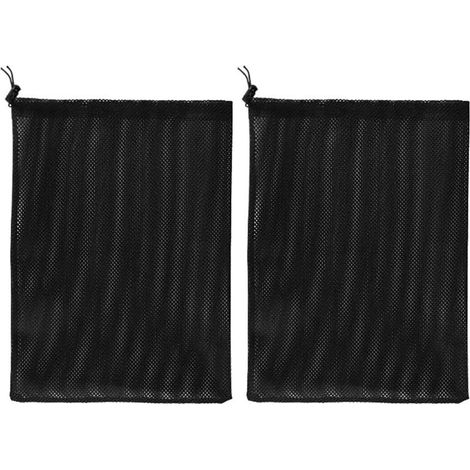 Sac de barrière de Pompe Noir 2PCS, Sac de Filtre de Pompe, Sac de Filtre de Pompe d'étang, Sac de Maille de Pompe, Accessoires de Filtre de Pompe à Eau Domestique (41 31cm) (1/5)