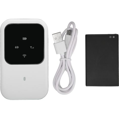 H80 Mobile WiFi Hotspot Multifonction Carte enfichable Routeur WiFi 4G portable mince avec affichage LED pour les voyages en voiture en plein air.