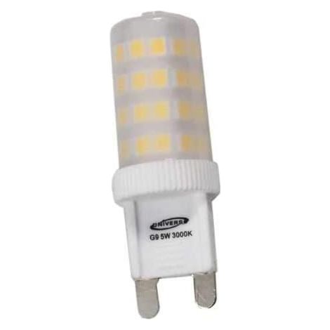 Lampadina 51 led smd g9 5 watt luce bianca fredda 6500k 230v a 360° faretto