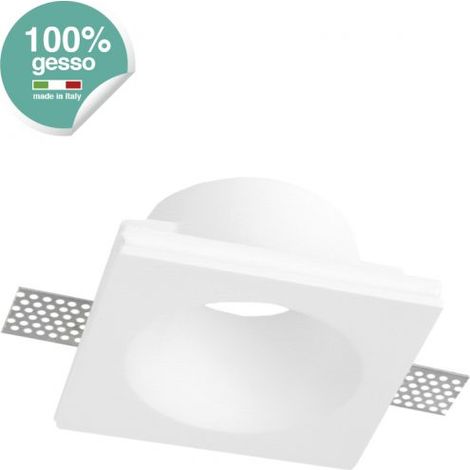Faretto Incasso Soffitto Quadrato in gesso
