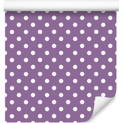 Papel pintado Violet Dots, con finos detalles, para salón y dormitorio, 50x1000 cm. (1/5)