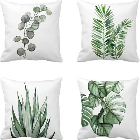 Kissenbezug, dekorativer Kissenbezug, Frühling, Sommer, Herbst, Winter, für den Herbst, Sofakissen, Kissenbezug, Auto, Zuhause, Bett, Büro, Café, Garten, Outdoor, 45 x 45 cm, 4er-Set (1/4)