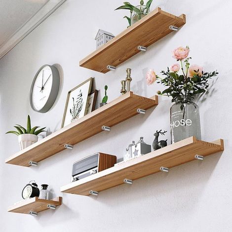 Taquet Etagere - Support Étagère Invisible en Fer Nickelé - Pour Bibliothèque Armoire Meuble - 60 Pièces Noir (1/5)