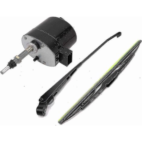 Moteur d'essuie-glace universel pour tracteur et bateau 12 V, 105 mm, bras et lame (1/4)