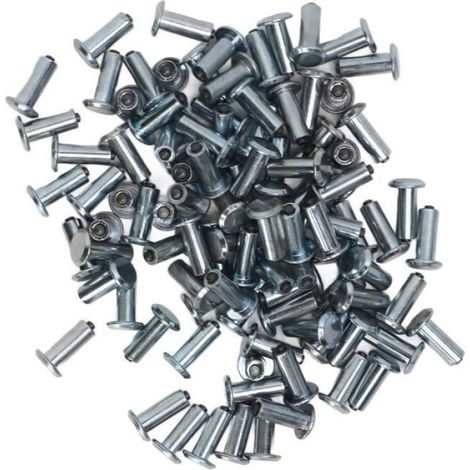 Clous de pneu - - Lot de 100 - Antidérapants - Acier au carbone - Galvanisé (1/4)