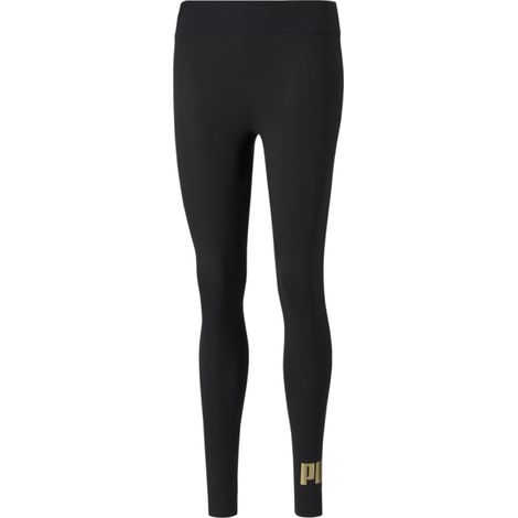 Leggings da donna Puma ESSENTIAL+ METALLIC neri 84830701 r S