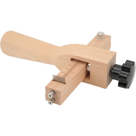 Coupe-ceinture à épaisseur réglable manuellement pour un ajustement précis de la taille convient aux courroies en bois, en cuir et en maroquinerie. (1/5)