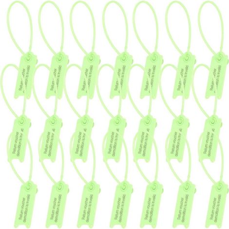 100 marqueurs pour attaches de câbles, attaches de câbles anti-contrefaçon, étiquettes de produit-19x2cm-Light Green (1/3)