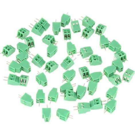 Connecteur Universel de Bornier à Vis PCB Vert Stable et Fiable-pas de 2 Broches 2.54 Mm (1/4)