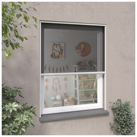Moustiquaire Enroulable ALU Toile Anti-Pollen Fenêtre - H 160 cm x L 150 cm - blanc - Moustikit (1/5)