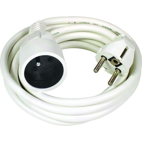 Rallonge Electrique Adaptateur Multiprise 4 Prises Prolongateur Film 3m Blanc