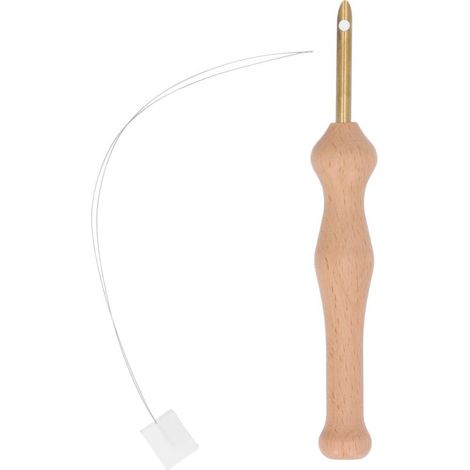 5-mm-Punch-Needle-Set, Stickset mit Holzgriff für DIY-Vorhänge, Kleidung und dekorative Malerei (1/5)