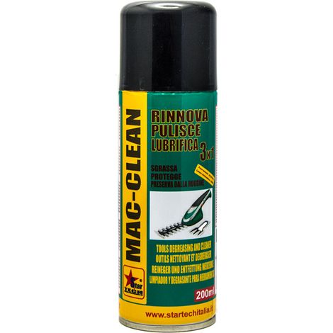 MAC CLEAN pulitore spray 400 ml protettivo cura manutenzione utensili da taglio 3 PEZZI