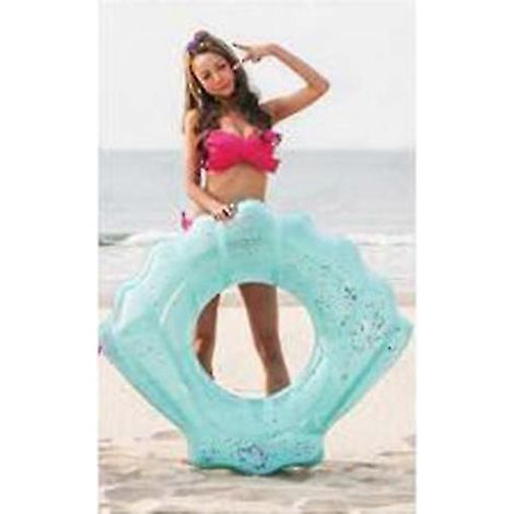 Bouées gonflables en forme de coquillage pour adultes et enfants, pour la natation en piscine un accessoire flottant conçu pour les activités nautiques récréatives.-AquaForge (1/2)