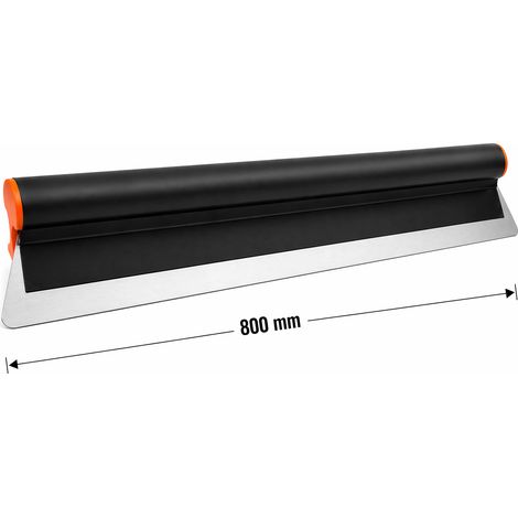Spatola per intonaco Atlas Tools 80 cm 800 mm lama professionale Atlas Tools anodizzata nera falce per stucco da costruzione (1/5)