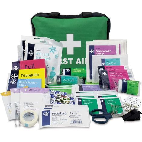 Pièces de premiers soins de la trousse de premiers soins plastiques 160 pièces - composant de kit de sauvetage de haute qualité avec normes européennes