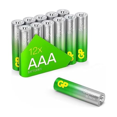 GP Super Micro (AAA)-Batterie Alkali-Mangan 1.5 V 12 St. (1/5)
