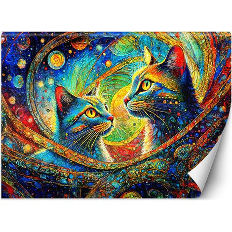 Fototapete Abstrakte Katzen 300x210 cm (1/5)