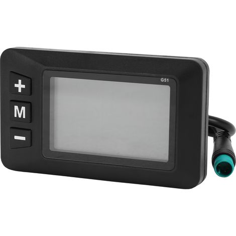 Schermo LCD per biciclette elettriche da 24V, 36V e 48V, pannello di controllo per biciclette elettriche, contachilometri per scooter elettrici G51 (1/5)