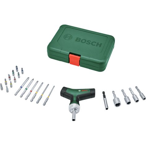 Bosch Hand Tools Bit Ratchet Screwdriver T-handle Set 1600A02Z9T (1/5)