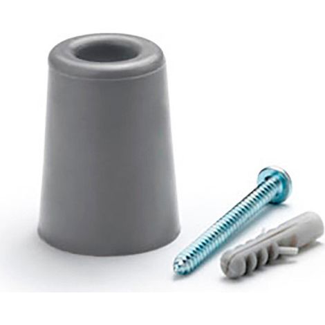 Hoher Türstopper aus Gummi, grauer INOFIX-Blister