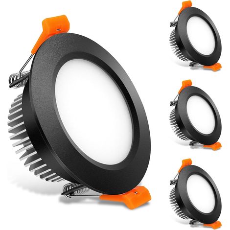 Viele 4 Spots mit LED-Beleuchtung von 6,35 cm (2,5-fach) in LED Lights World, variable Intensität, IRC 80, Beleuchtung 6000 K, Stromversorgung 110 V CA mit integriertem LED-Treiber, Salon, Küche, Coul (1/5)
