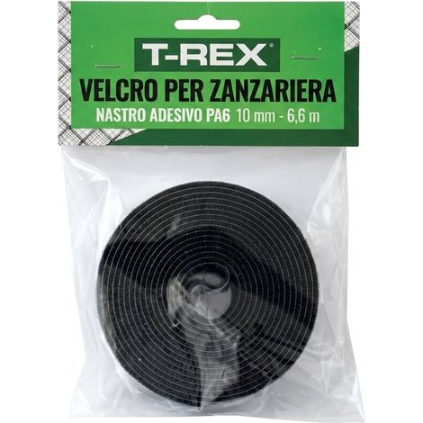 Nastro Zanzariera Polipropilene 10 mm M.6,6 Nero T Rex 10 Blister
