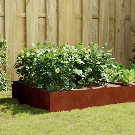 Hochbeet 100x100x41 cm Cortenstahl