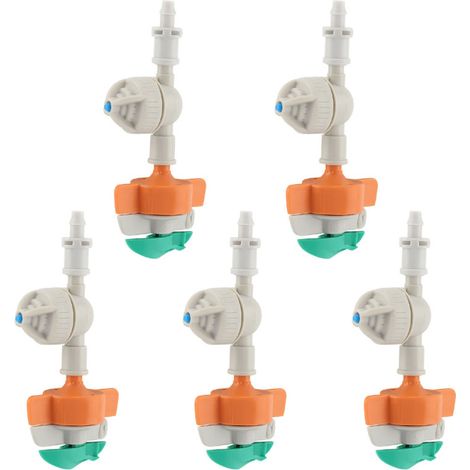 5-teiliges Set Rotationsregner mit Antitropf-Hängesprüher, Gartenbewässerung, Mikro-Tropfanschluss