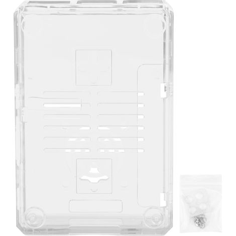 Boîtier de protection ABS givré transparent pour Raspberry Pi 3B 3B+ E Style avec vis (1/5)