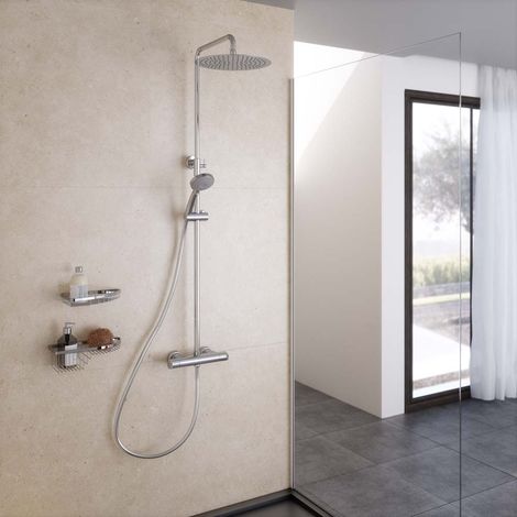 PRESTO 46059501 AROHA Columna Ducha Termostática Lux Cuerpo Frío Rociador 250 mm - ref: 46059501