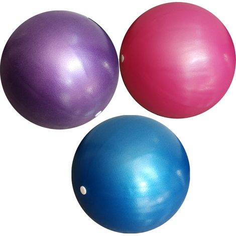 Lot de 3 mini-ballons d'exercice, petits ballons de Pilates pour le yoga, le fitness, l'entraînement à l'équilibre et la kinésithérapie. (1/5)